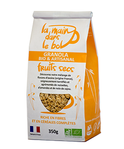 Découvrez notre gamme de granola bio fruits secs, gamme de céréales pour le petit déjeuner
