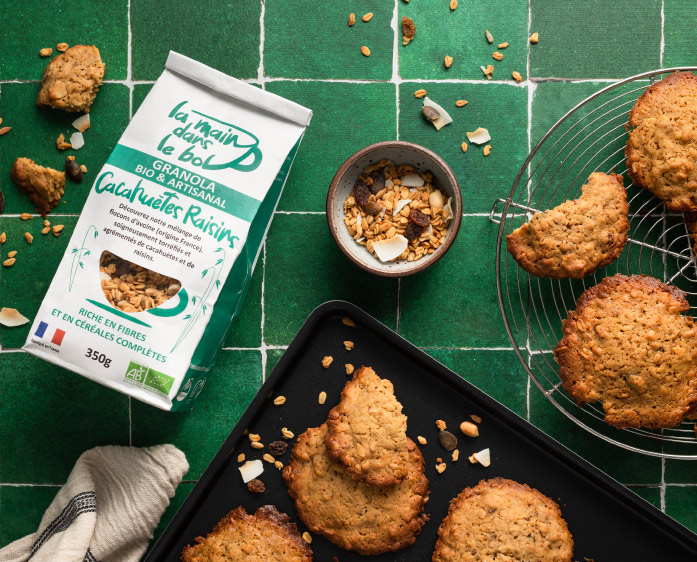recette-dessert-gouter-cookies-granola-cachuetes-raisins-recette-granola-cacahuetes-raisins-carre