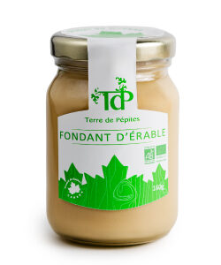 Le fondant d’érable biologique est la pâte à tartiner faite uniquement de sirop d’érable