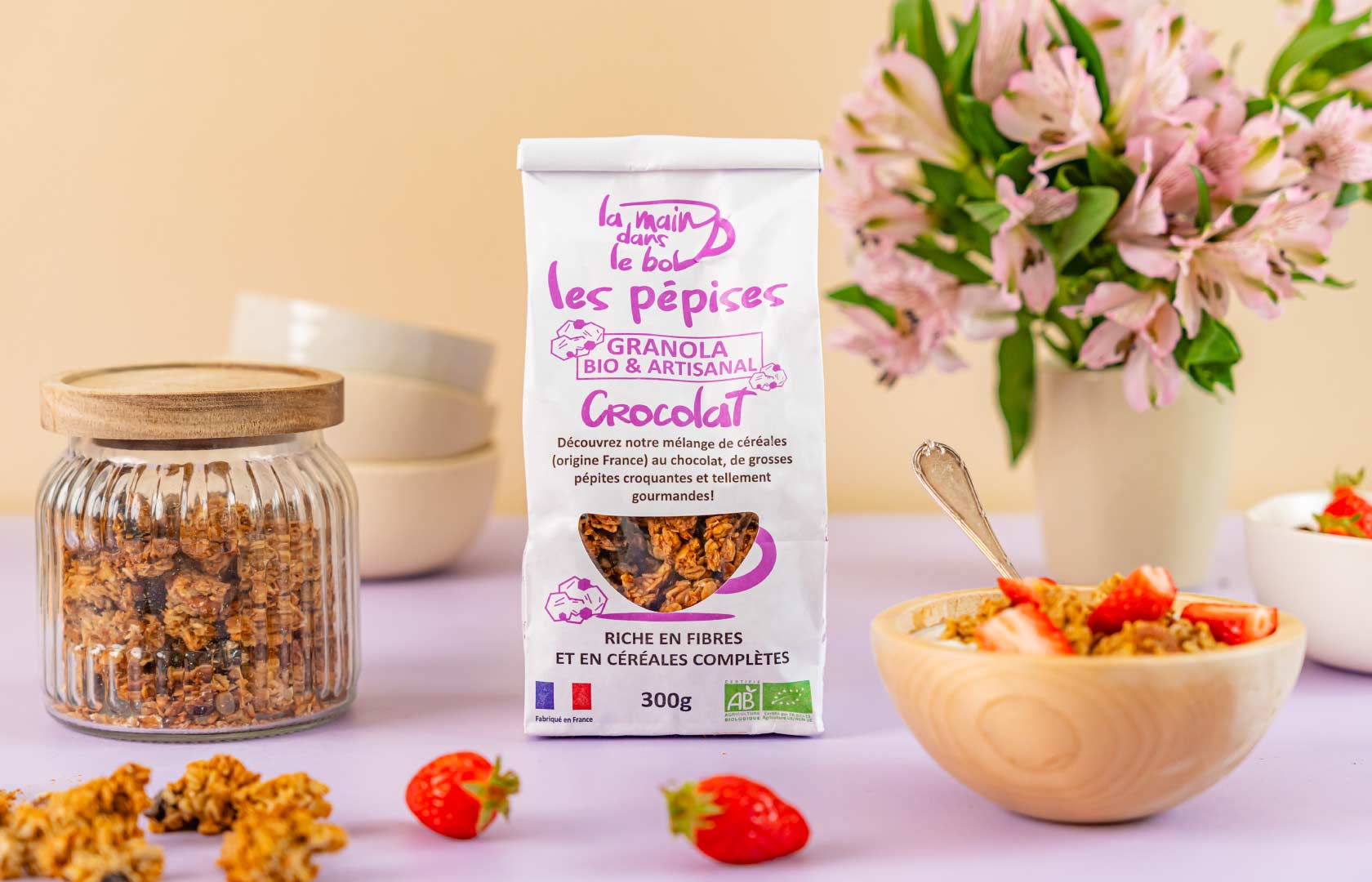 Granola artisanal bio, Muesli bio, nouvelle gamme de granol, les pépises de granola